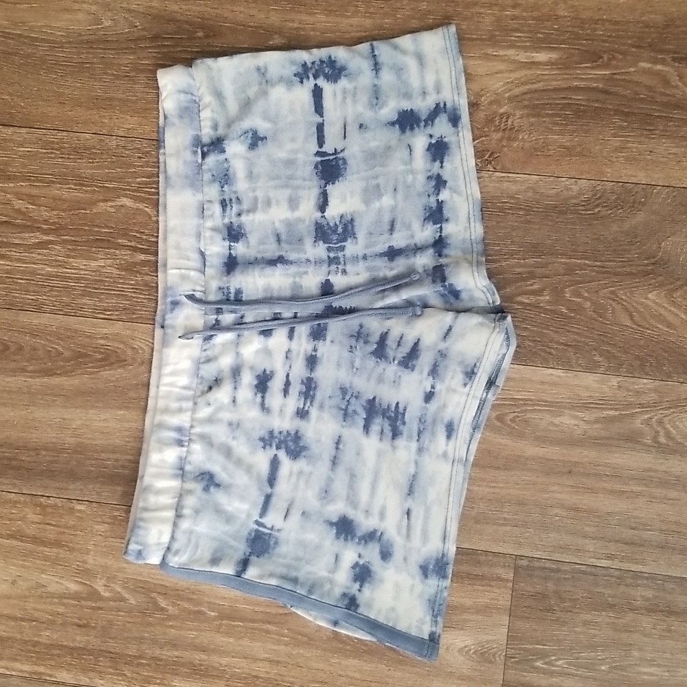 Lucky Brand Tie Dye Blue Drawstring Pull on Shorts Size Large
